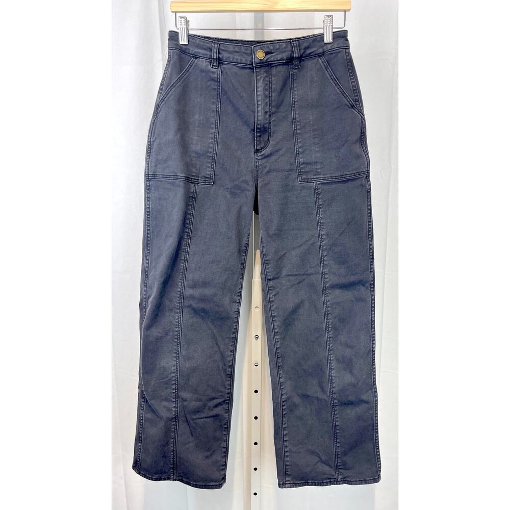 ROLLA'S Rollas Heidi High Rise Loose Straight Utility Jeans Gray Aussie 11 29